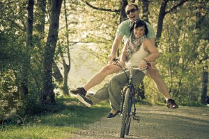 Foto-Shooting Bruder und Schwester