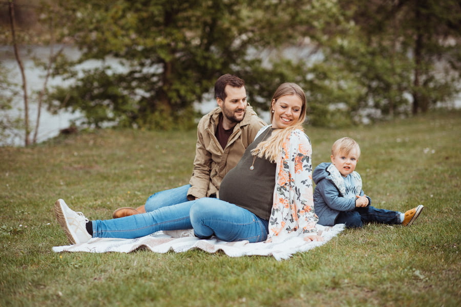 Schwangerschaft Familienfoto