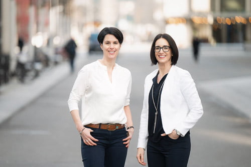 Zwei Unternehmerinnen in Zürich